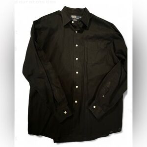 Ralph Lauren Classic Black Button-Down Shirt